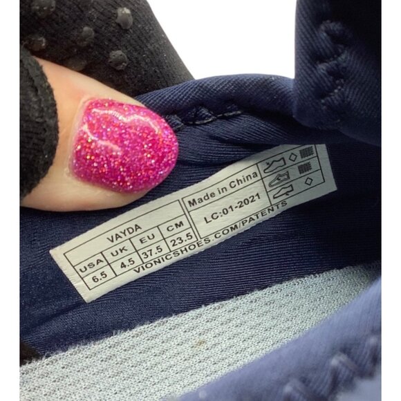 Vionic Vayda Slip-On Athletic Shoes Navy Blue Women Size 6.5 - Picture 4 of 8